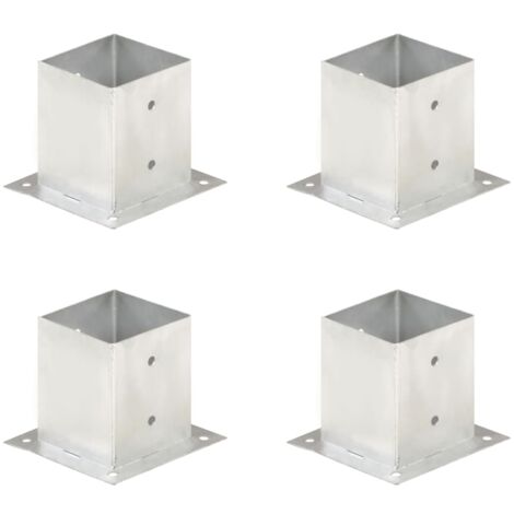 Ancoraggi Pali 4 pz in Metallo Zincato 121 mm vidaXL