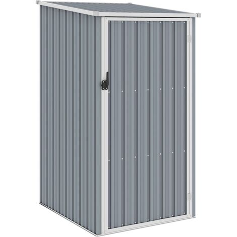 vidaXL Capanno da Giardino Grigio 87x98x159 cm in Acciaio Zincato (1/7)