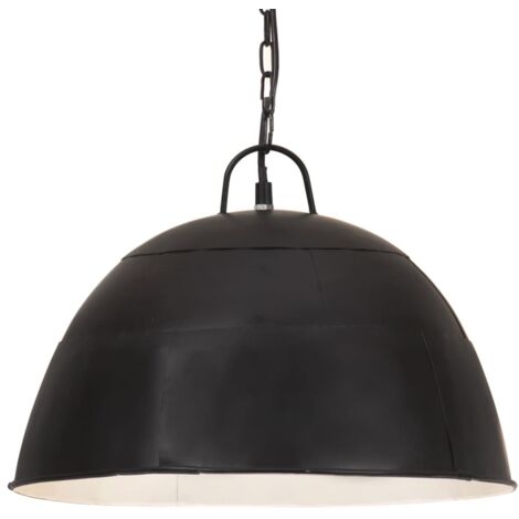 Lampada Industriale Vintage 25 W Nera Rotonda 40 cm E27 vidaXL