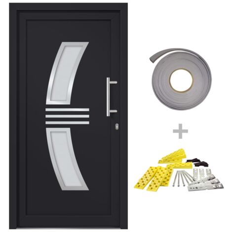 vidaXL Porta di Ingresso Antracite 98x208 cm
