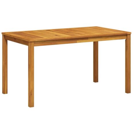 Tavolo da Giardino 140x80x74 cm in Legno Massello di Acacia vidaXL