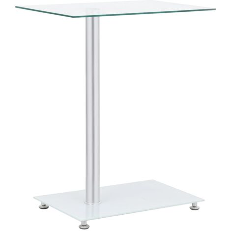 Tavolino Laterale a U Trasparente 45x30x58cm in Vetro Temperato vidaXL (1/6)