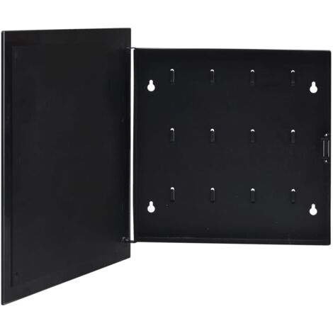 Cassetta Portachiavi con Lavagna Magnetica Nera 35x35x4 cm vidaXL (1/6)
