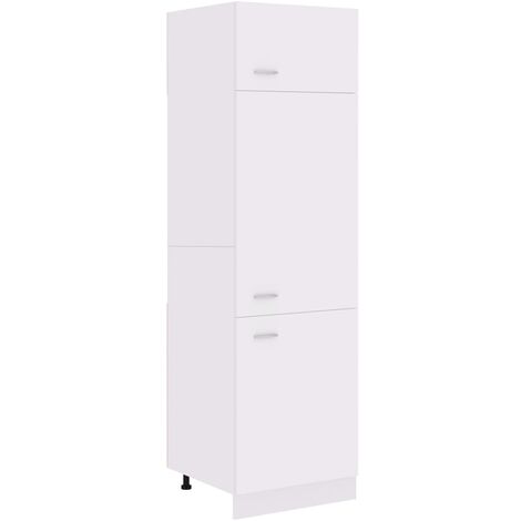 Mobile per Frigo “Lyon” Bianco 60x57x207 cm Legno Multistrato vidaXL