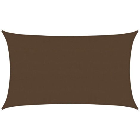 Vela Parasole 160 g/m² Marrone 5x8 m in HDPE vidaXL
