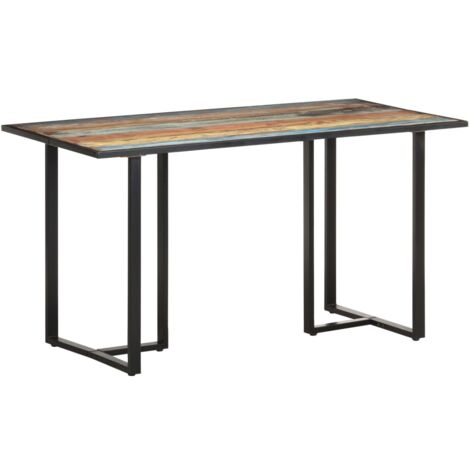 Tavolo da Pranzo 140 cm in Legno Massello di Recupero vidaXL