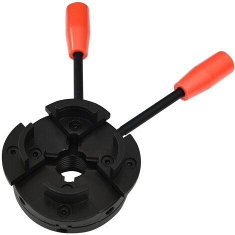 vidaXL Mandrino per Legno a 4 Griffe Attacco M33 in Acciaio 100 mm