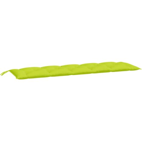 vidaXL Cuscino per Panca Verde Brillante 180x50x7 cm in Tessuto Oxford
