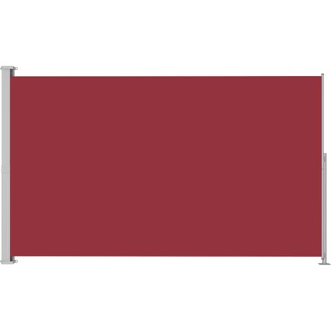 Tenda Laterale Retrattile per Patio 220x300 cm Rossa vidaXL