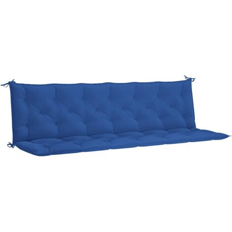 Cuscino per Panca Blu 200x(50+50)x7 cm in Tessuto Oxford vidaXL
