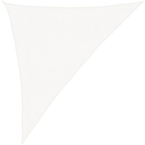 Vela Parasole 160 g/m² Bianca 3x4x5 m in HDPE vidaXL