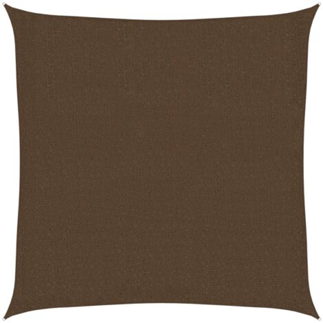 Vela Parasole 160 g/m² Marrone 2,5x2,5 m in HDPE vidaXL