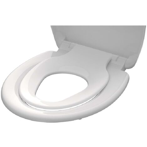 in Duroplast bianco Copriwater sedile WC Dolomite Gemma 2 con chiusura Ammortizzata e Sgancio rapido 