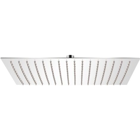 vidaXL Testa Doccia a Pioggia in Acciaio Inox 30x40 cm Rettangolare