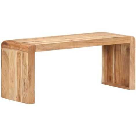 vidaXL Panca 110x38x46 cm in Legno Massello di Acacia