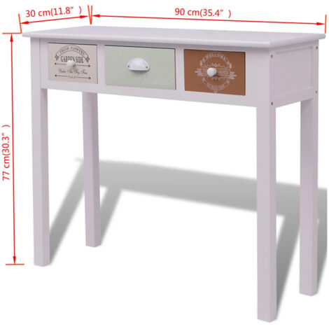 Tavolo Consolle in Stile Francese in Legno vidaXL