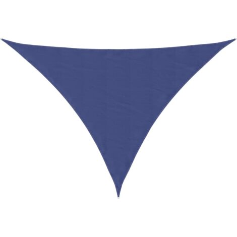 Parasole a Vela Oxford Triangolare 5x5x6 m Blu vidaXL