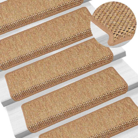 Tappeti Autoadesivi Scale Aspetto Sisal 15pz 65x21x4 Sisal vidaXL (1/5)