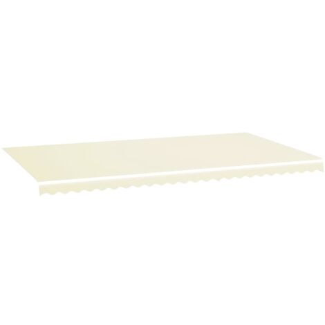 Tessuto di Ricambio per Tenda da Sole Crema 6x3,5 m vidaXL