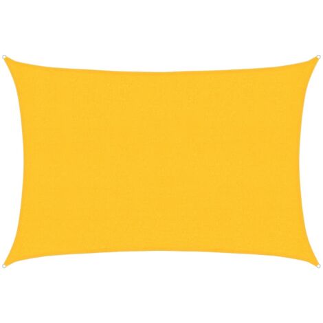 Vela Parasole 160 g/m² Gialla 2,5x3,5 m in HDPE vidaXL