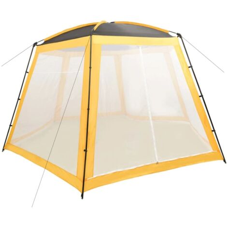 vidaXL Tenda per Piscina in Tessuto 500x433x250 cm Gialla