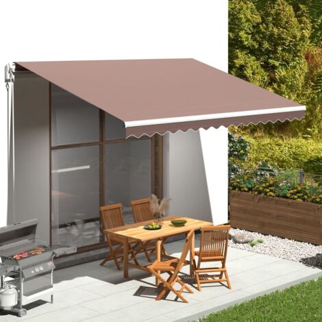Furniture Limited - Tessuto di Ricambio per Tenda da Sole Marrone