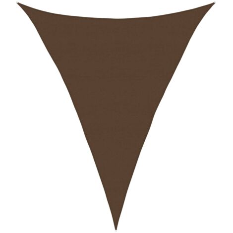 Vela Parasole 160 g/m² Marrone 5x7x7 m in HDPE vidaXL