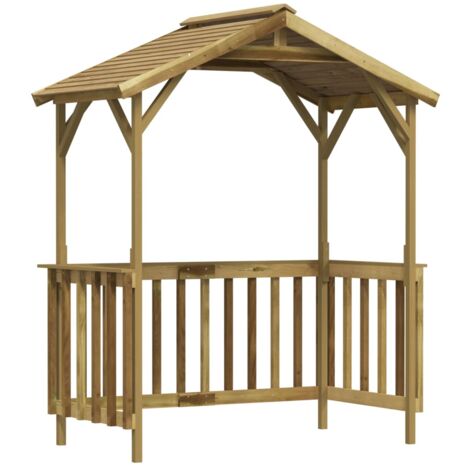 Capanno per Barbecue 163,5x93x210 cm in Pino Impregnato vidaXL