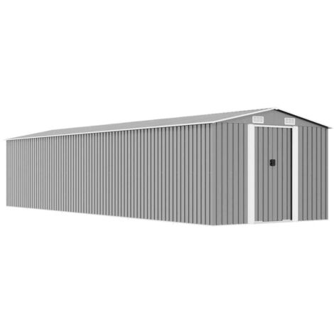Furniture Limited - Capanno da Giardino Grigio 257x779x181 cm in