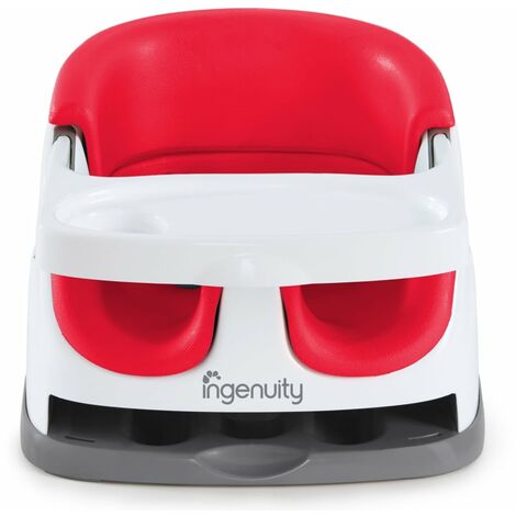 Ingenuity Rialzo Sedia Bambini 2-in-1 Baby Base Rosso Papavero