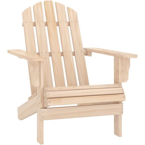 Sedia Giardino Adirondack in Legno Massello di Abete vidaXL