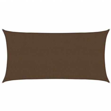 Vela Parasole 160 g/m² Marrone 2,5x5 m in HDPE vidaXL