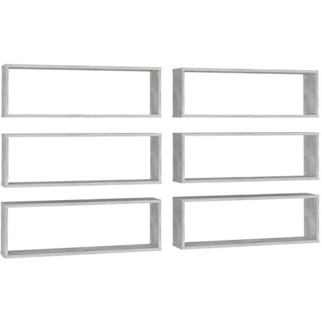 vidaXL Mensole a Muro Eleganti Moderne Design ad Incastro Scaffali Mobili Pensili Espositori Scomparti Aperti Bianco Lucido in Truciolato 