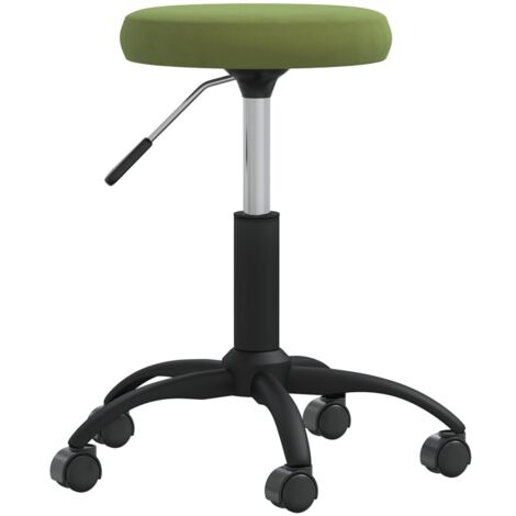 Sedia da Ufficio Girevole Verde Chiaro in Velluto vidaXL (1/5)