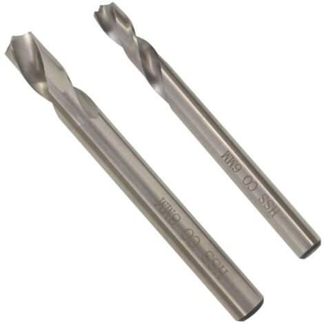 vidaXL Set Perforatrice 2 pz Punti Saldatura 6/8 mm HSS