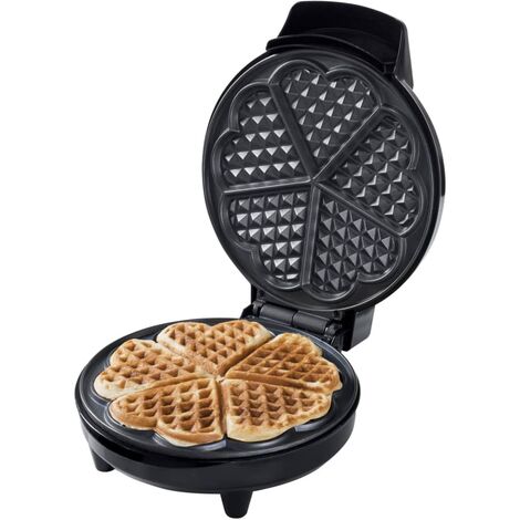 Piastra per Waffle a Forma di Cuore AWM700CO 700 W Nera e Rame Bestron