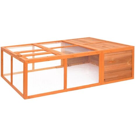 vidaXL Gabbia per Animali da Giardino 150x100x50 cm Massello di Abete