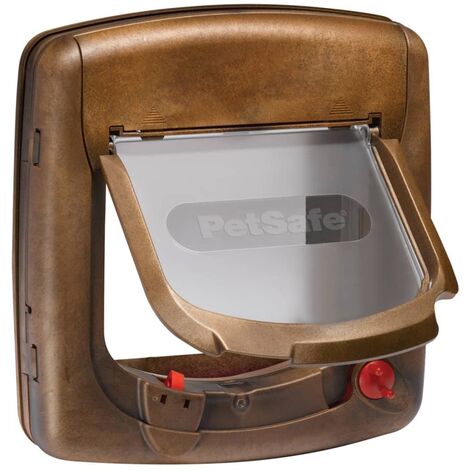 Porta Per Animali Petsafe Staywell 2 Vie - Taglia M, Marrone, Per Gatti E Cani Fino 18kg - Foto 2