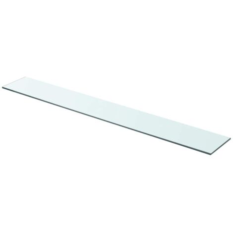 vidaXL Mensola in Vetro Trasparente 90x12 cm