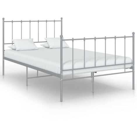 vidaXL Giroletto Grigio in Metallo 120x200 cm (1/5)