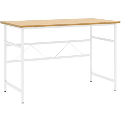vidaXL Scrivania per Computer Nera 105x55x72 cm in MDF e Metallo