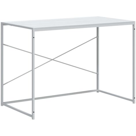 Scrivania per Computer Bianca 110x60x70 cm in Truciolato vidaXL (1/5)