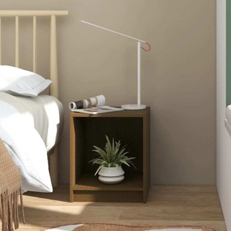 vidaXL Comodino Marrone Ambra 35,5x33,5x41,5 cm in Legno di Pino