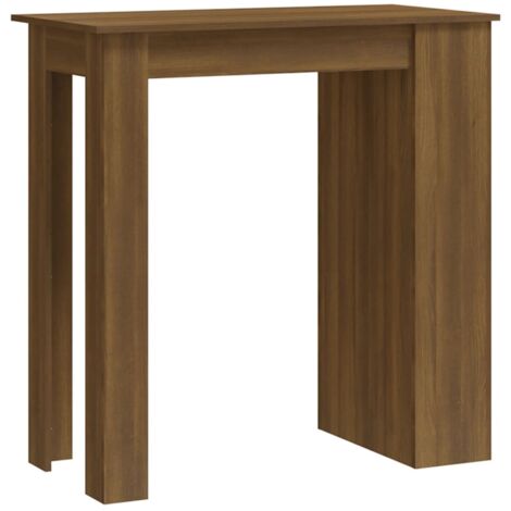 Tavolino da Bar con Ripiani Marrone Rovere 102x50x103,5 cm vidaXL