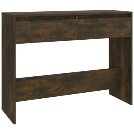 Tavolo Consolle Rovere Fumo 100x35x76,5 cm in Truciolato vidaXL