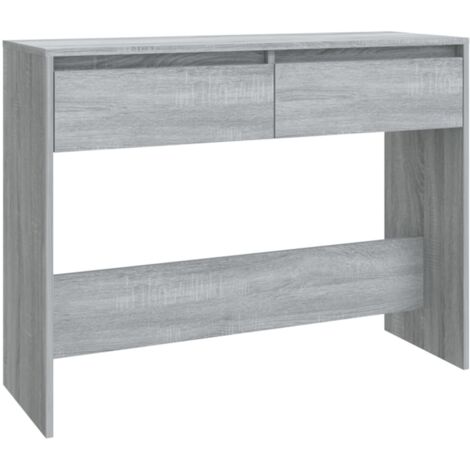 Tavolo Consolle Grigio Sonoma 100x35x76,5 cm in Truciolato vidaXL