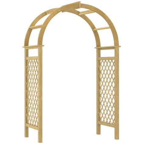 Arco con Traliccio 141x97x243 cm in Legno di Pino Impregnato vidaXL