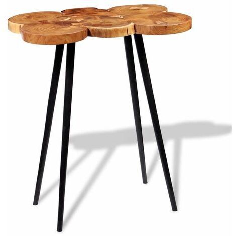 Tavolo a Tronco Legno Massello di Acacia 90x60x110 cm vidaXL (1/5)