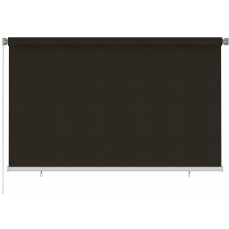 vidaXL Tenda a Rullo per Esterni 245(L)x140(A) cm Marrone HDPE