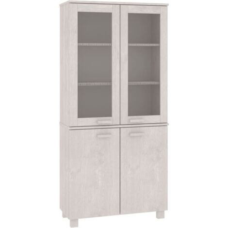 Credenza HAMAR in Legno Massello di Pino Bianca vidaXL (1/5)